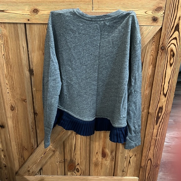 JCrew Ruffle Sweatshirt - Picture 2 of 3